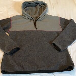 Gray and Pink Hooded Sweatshirt